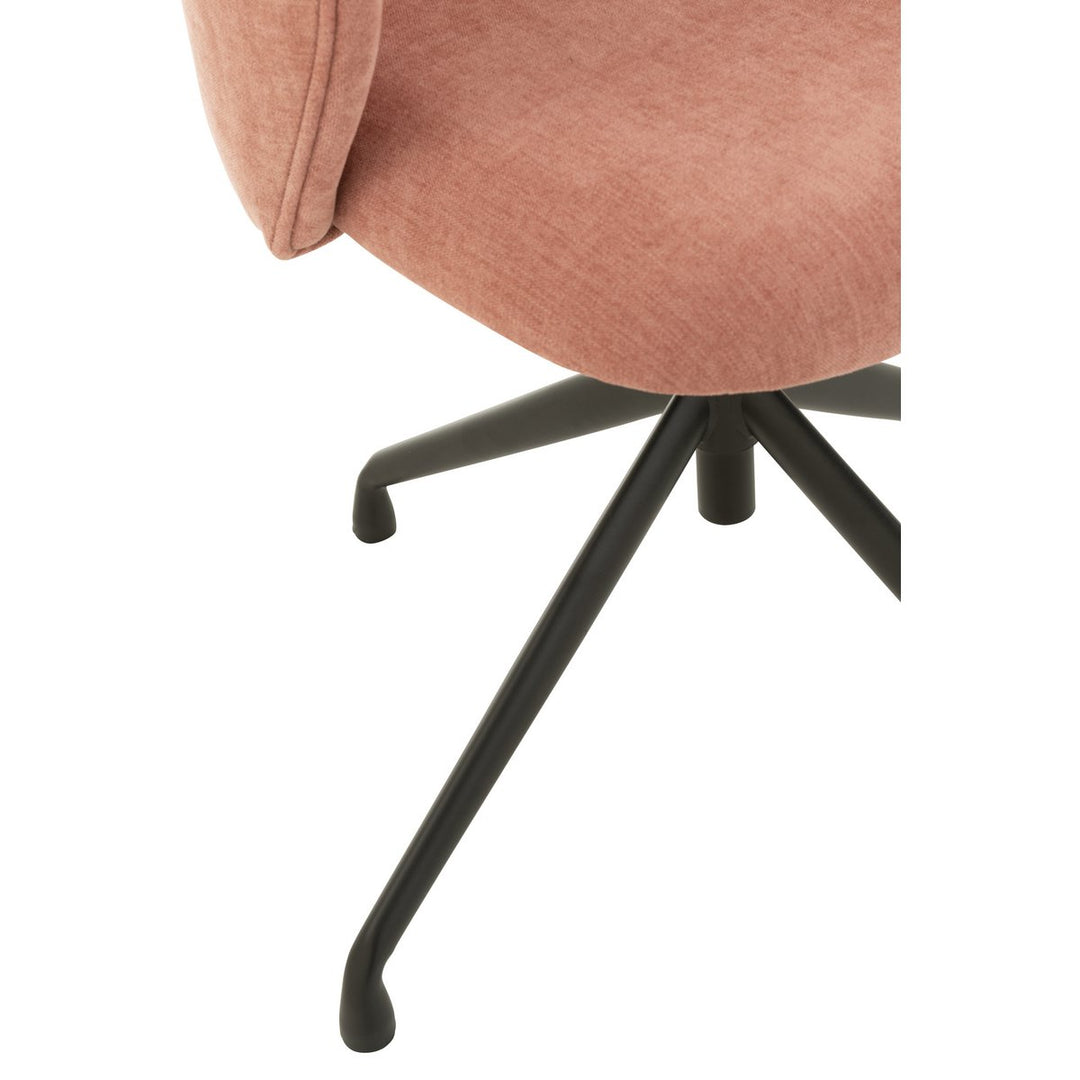 J-Line Chair Turn Up Down Textile Light Pink