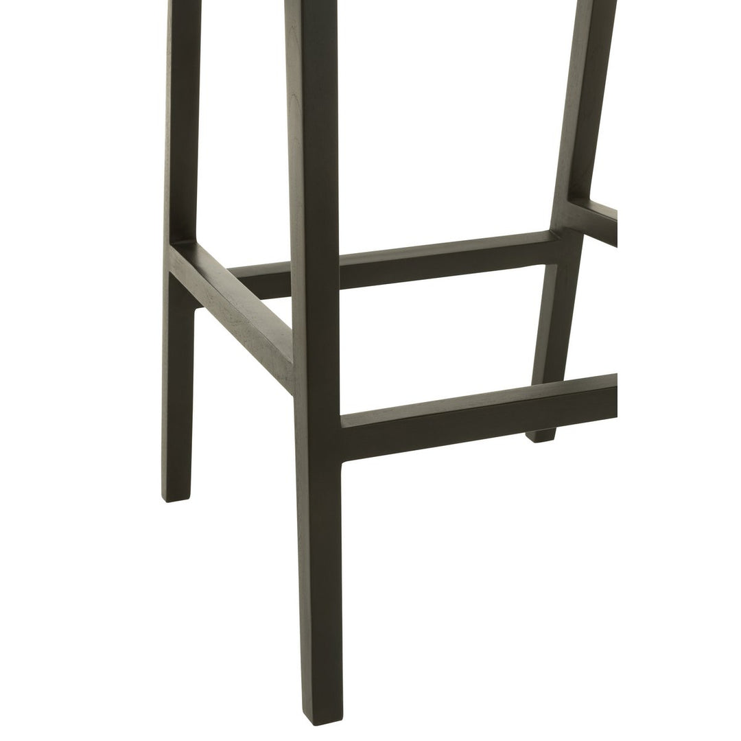 J-Line Bar Stool Emma Wood Black Brown