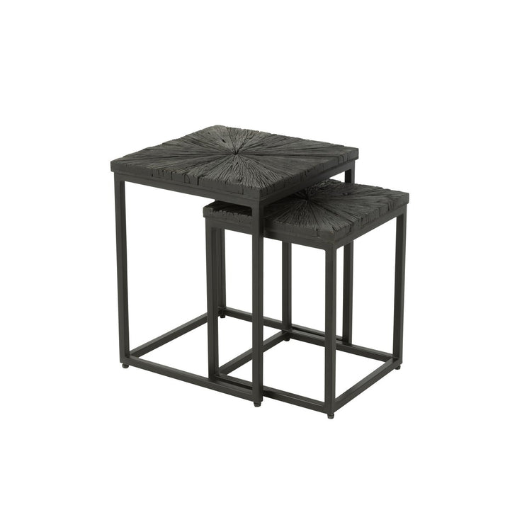 J-Line Side table Shanil Wood Black