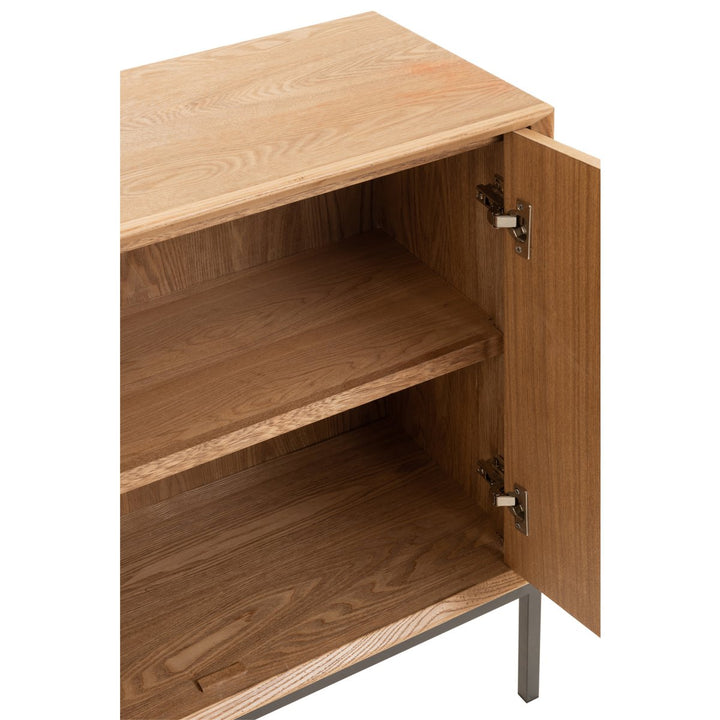 J-Line Kast 2 Deuren Hout Naturel