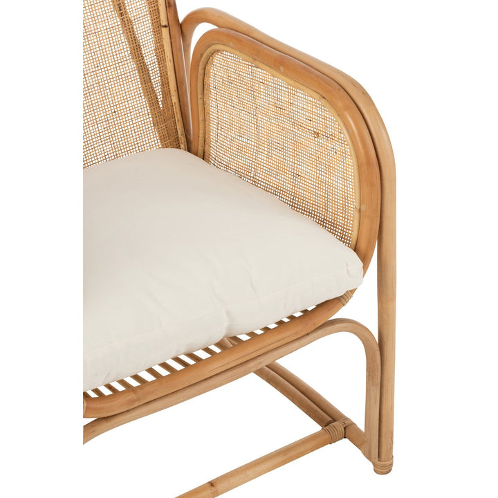 J-Line Stuhl + Kissen Casablanca - Jute - Natur