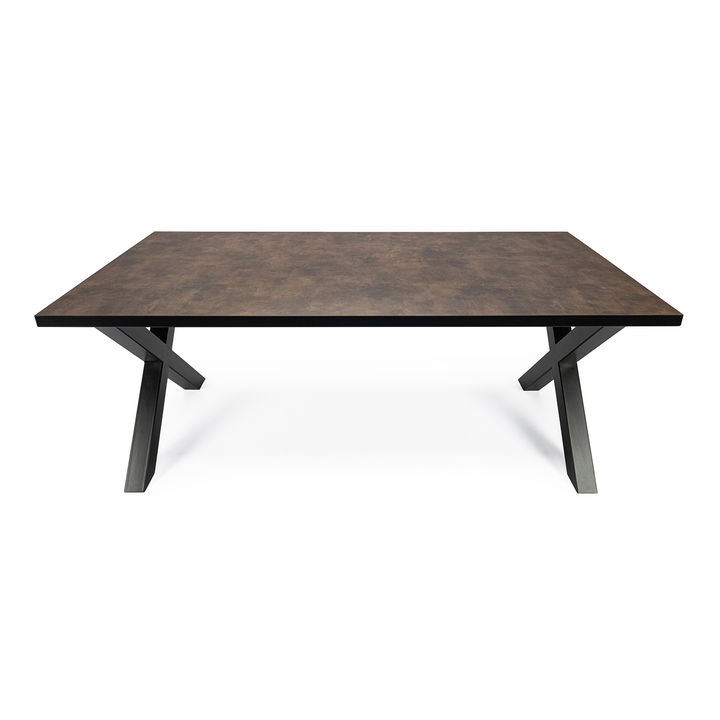 Stalux Eettafel Roos Zwart/Bruin