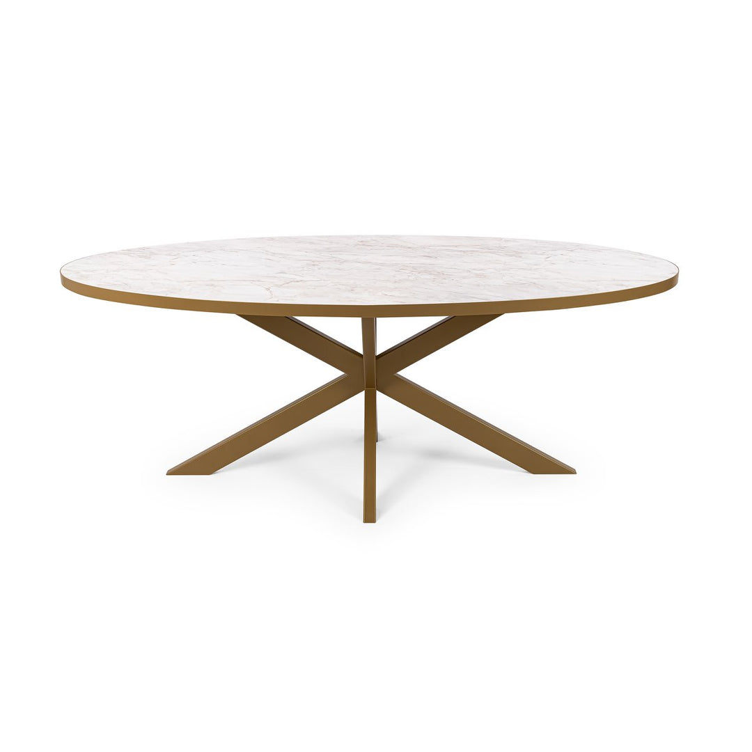 Stalux Dining Table Mees Gold/Marble