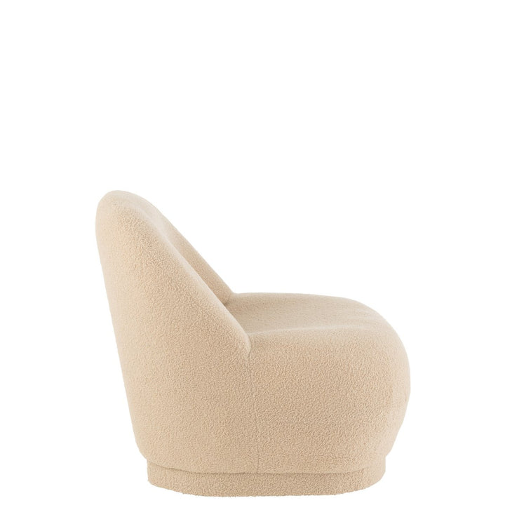 J-Line Sofa Teddy Bouclé Warm Beige 