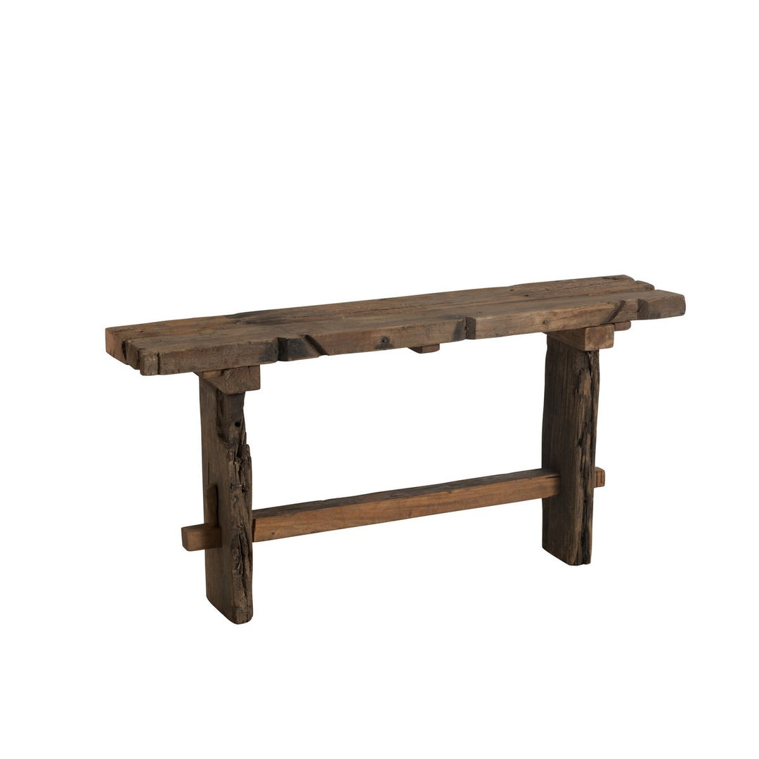 J-Line Console Brut Gerecycleerd Hout Bruin