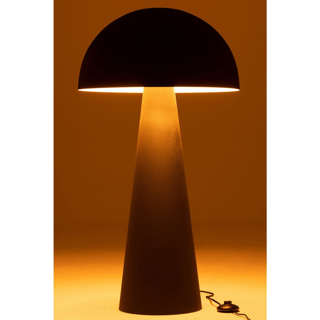 J-Line Floor Lamp Mushroom Metal Black XL