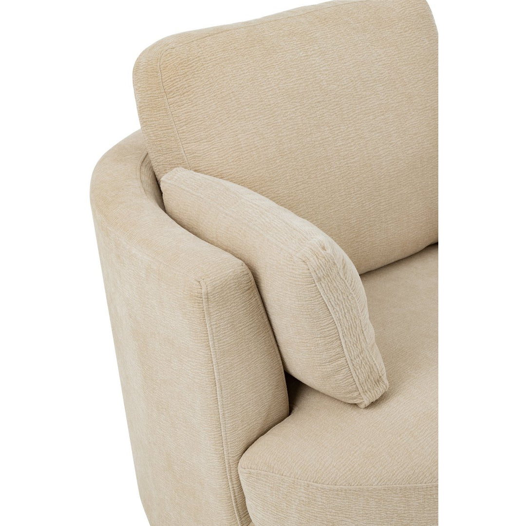 J-Line Swivel armchair Swiv Poplar wood Beige