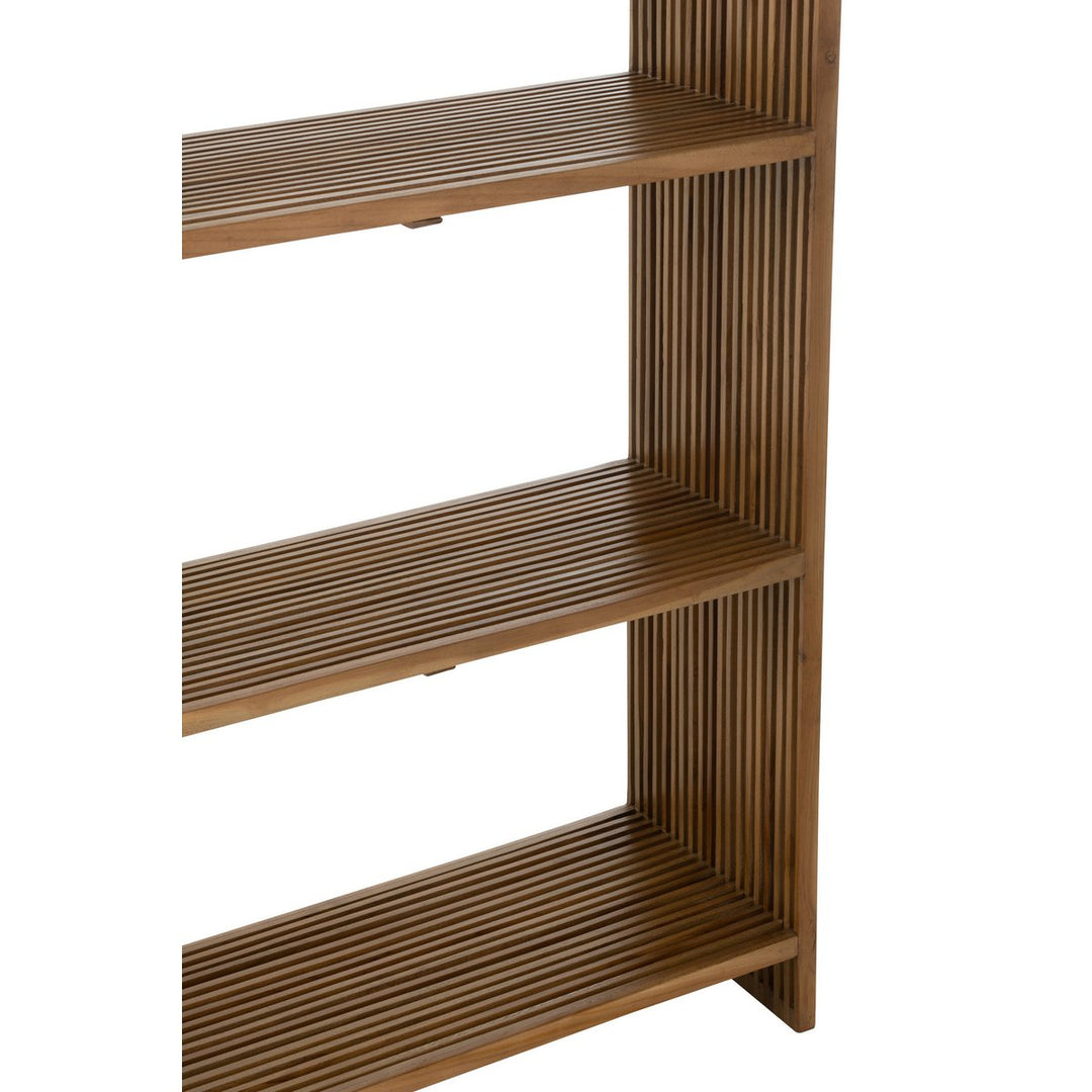 J-Line Bookcase 4 Shelves Recycled Teak Natural