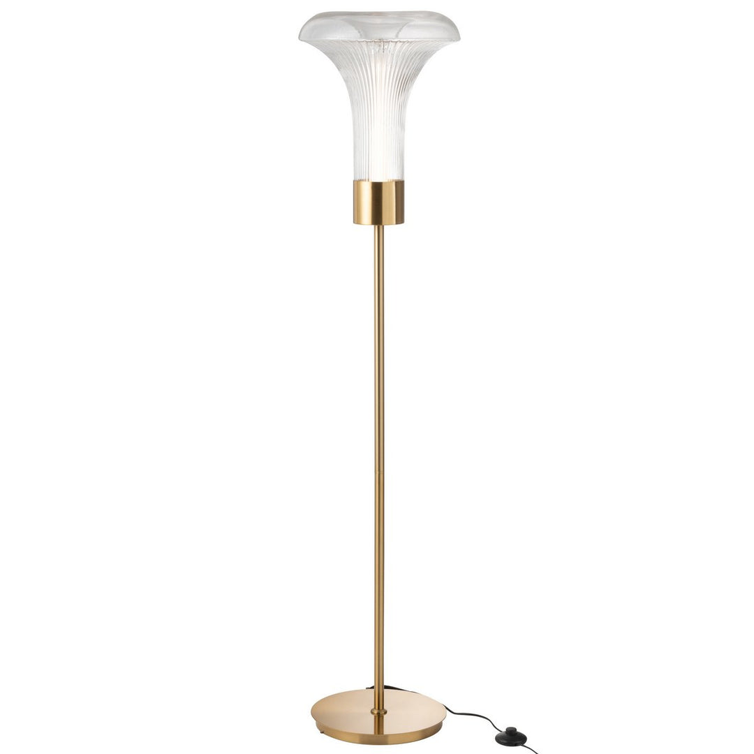 J-Line Stehleuchte LED Gold Metall/Glas