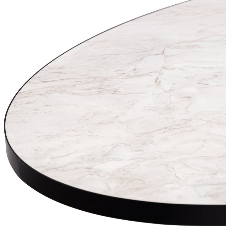 Stalux Dining table Mees Black/Marble