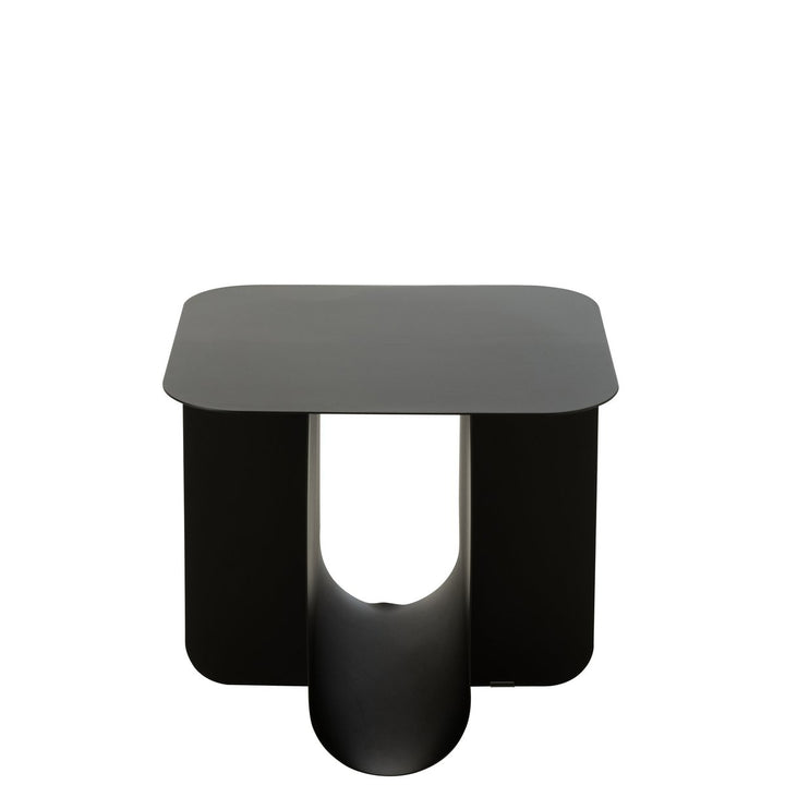 J-Line Side Table Square Metal Black