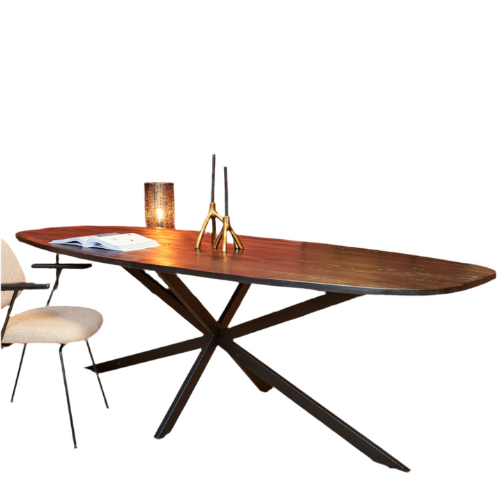 Dining table Elegance Black | Danish oval | 240x110 cm