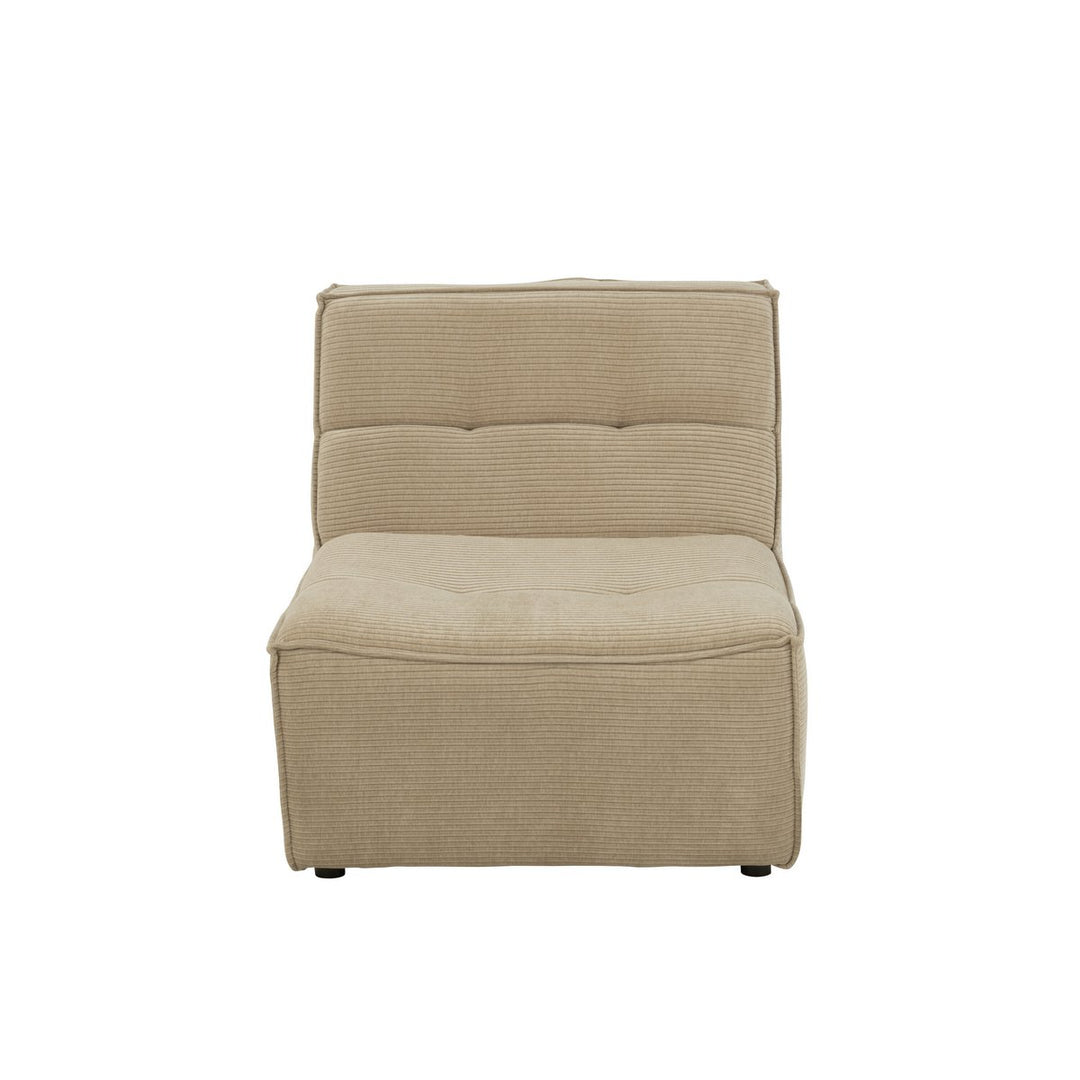 J-Line Sofa Grid Pappelholzschaum Dunkelbeige 