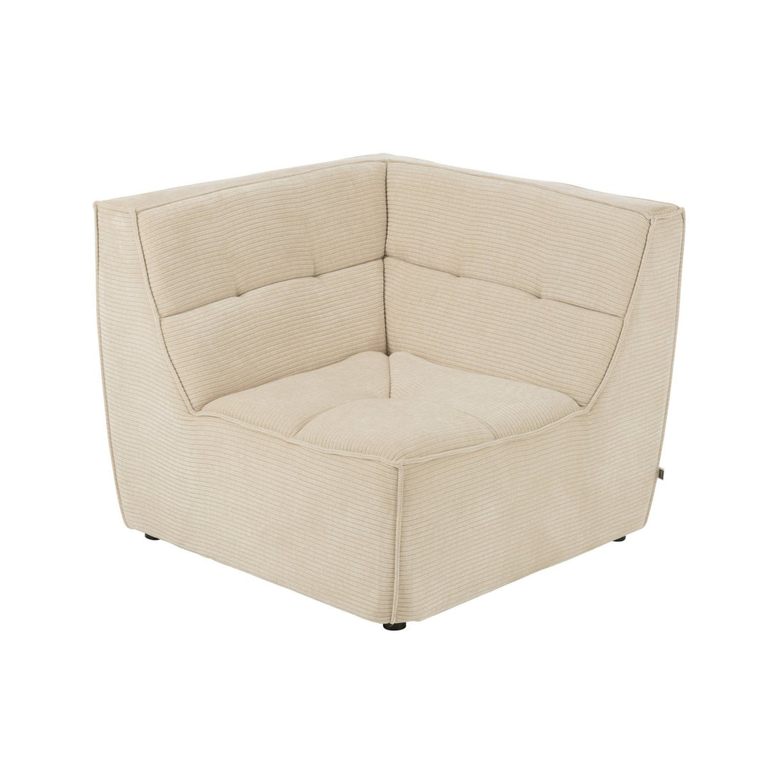 J-Line Ecksitzgitter Pappelholzschaum Beige 