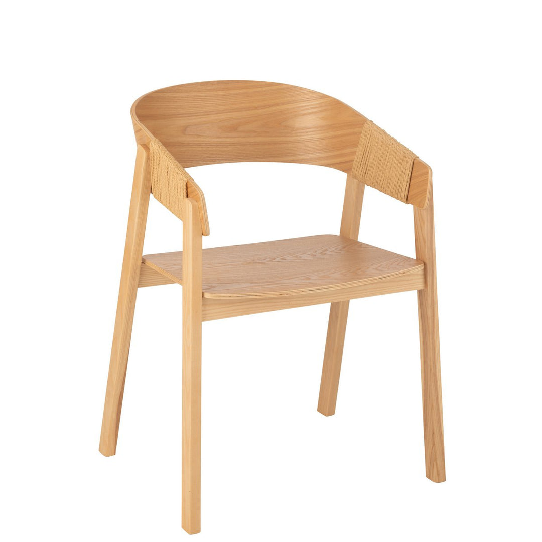 J-Line Chair Naga Ash Wood Natural