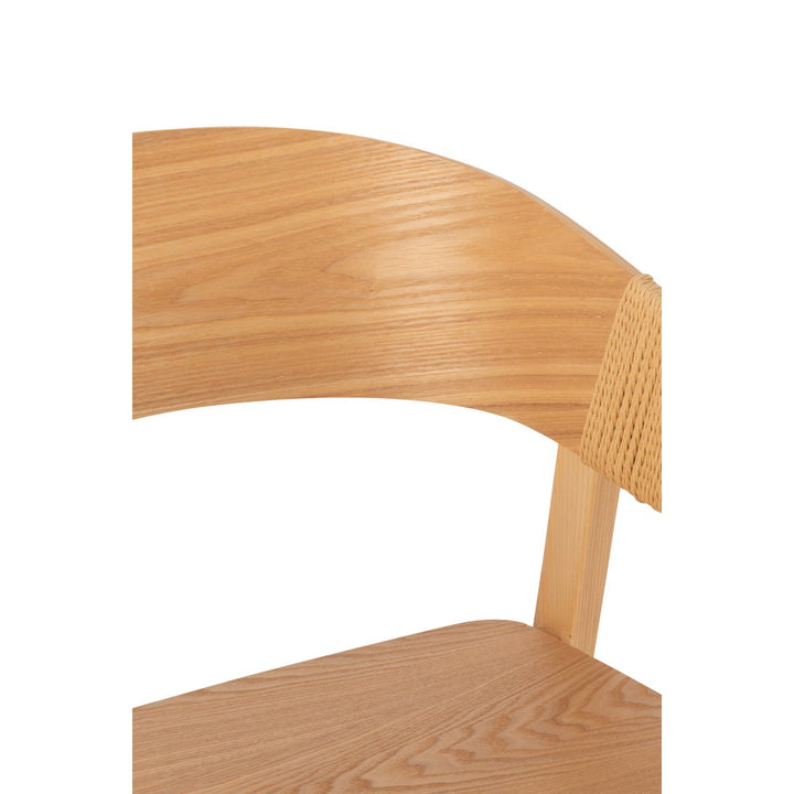 J-Line Chair Naga Ash Wood Natural