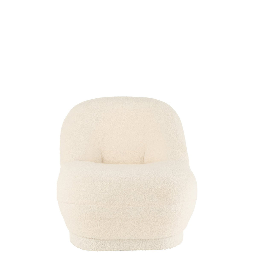 J-Line Zetel Teddy Bouclé Wit