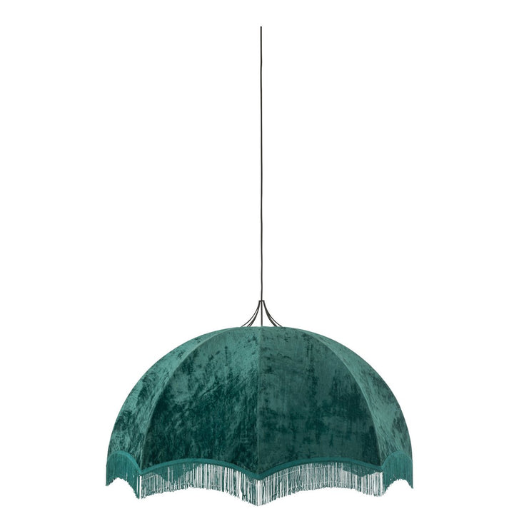 J-Line Hanging Lamp Velvet Petrol