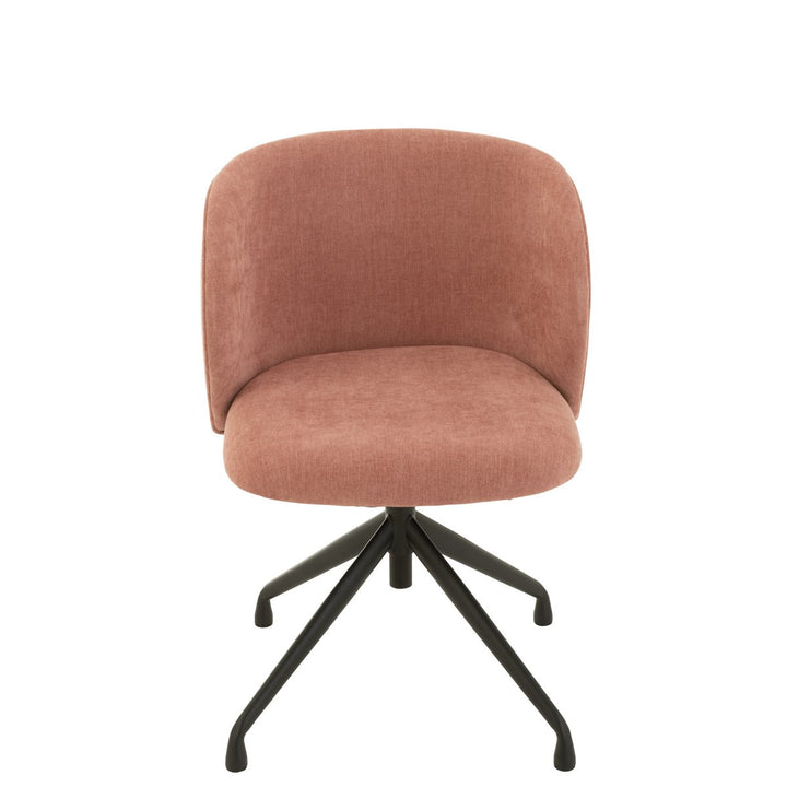 J-Line Chair Turn Up Down Textile Light Pink