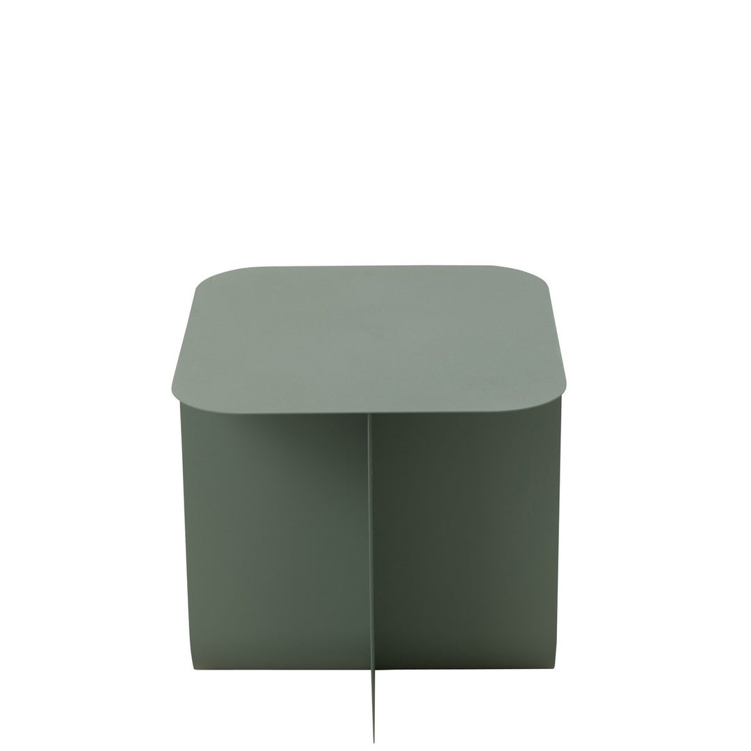 J-Line Side Table Square Metal Green