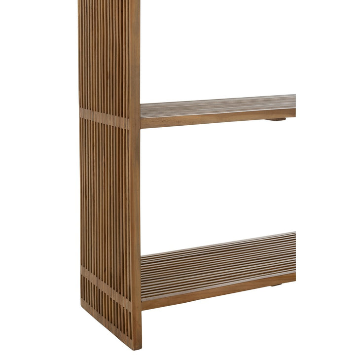 J-Line Bookcase 4 Shelves Recycled Teak Natural