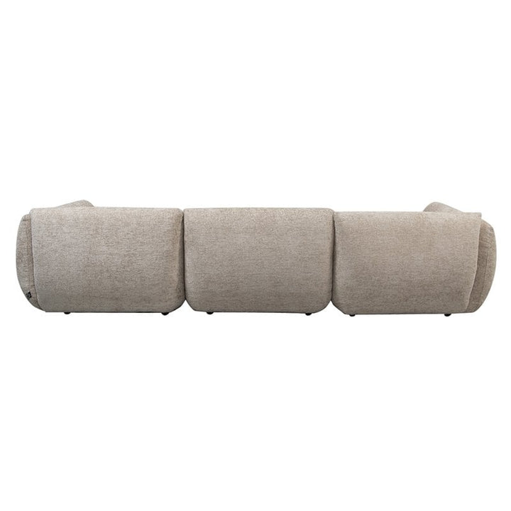 Sofa Amsterdam 4 Seater + Ottoman Latte