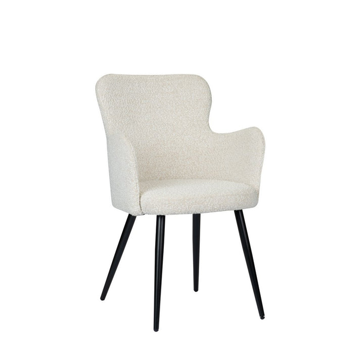 Wing Chair Pearl White Set of 2