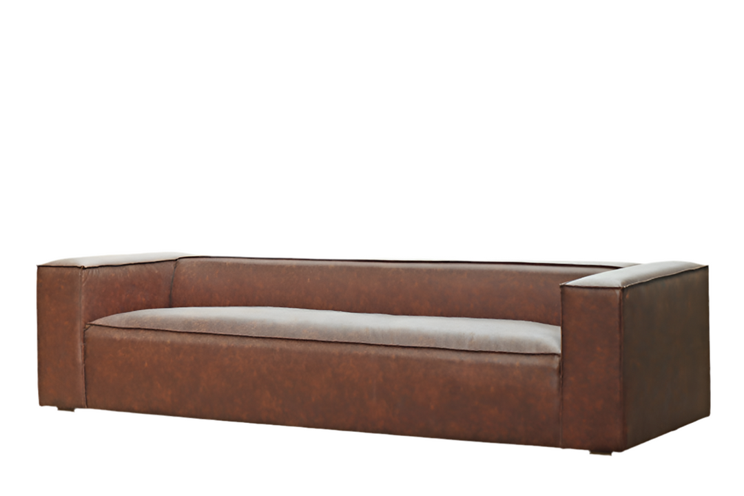 J-Line Sofa 4-zits Modern Donkerbruin