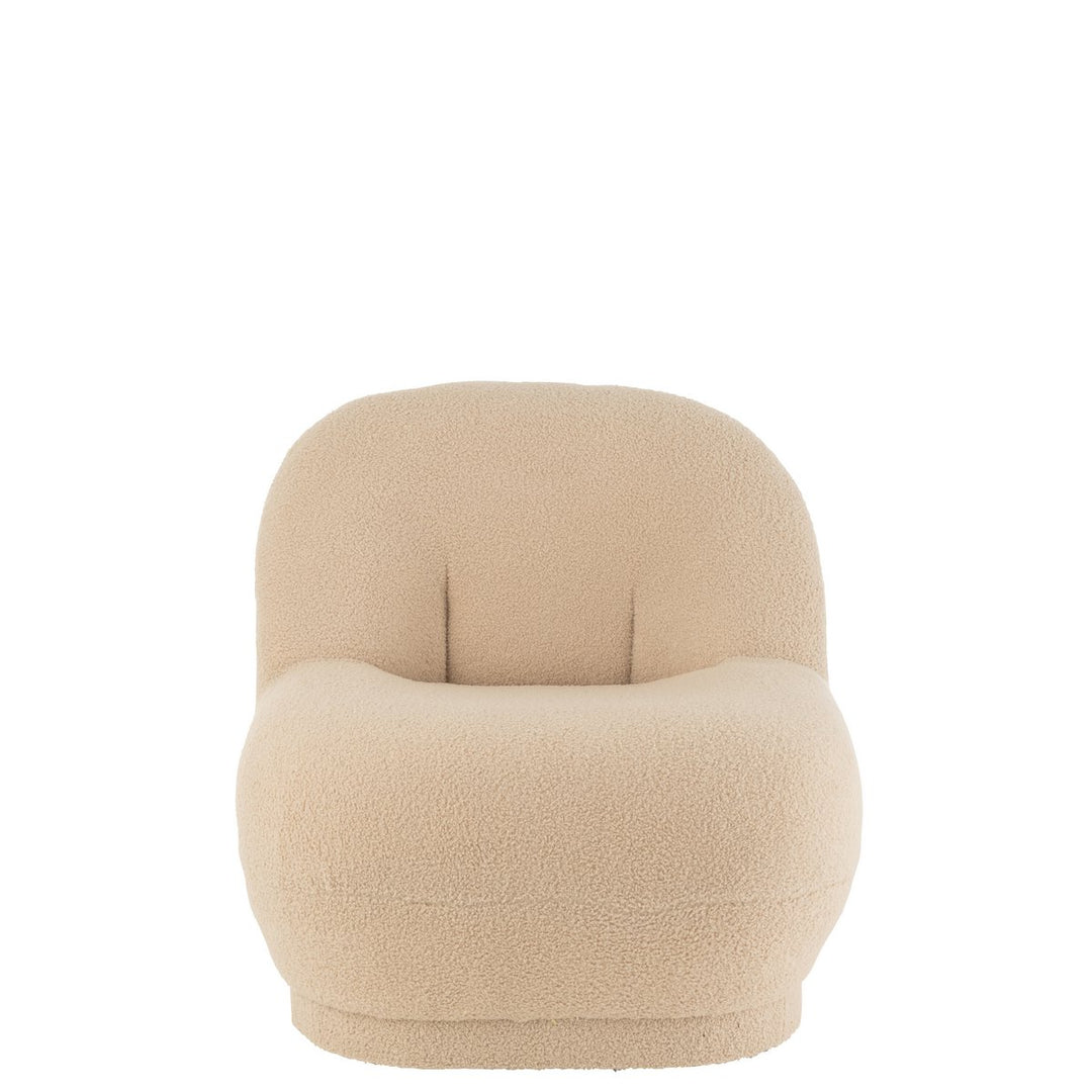 J-Line Sofa Teddy Bouclé Warm Beige 