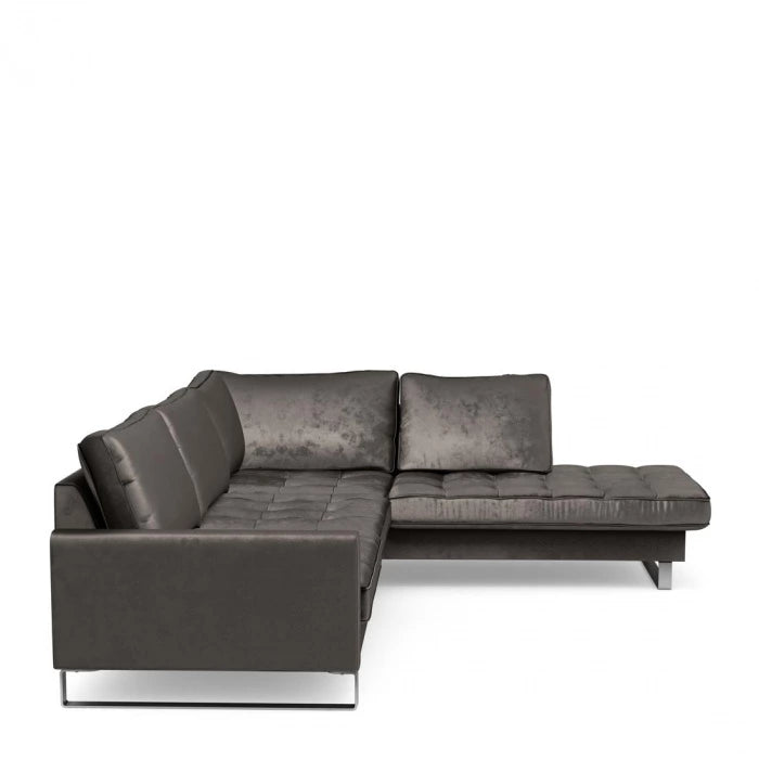 Chaise Longue Bank Rechts West Houston Grimaldi Grey