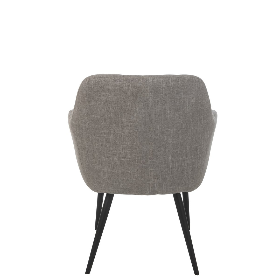 J-Line Chair Miles Steel Foam Grey