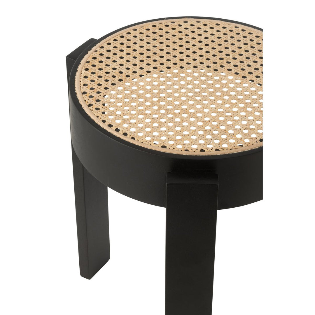 J-Line Stool Pune Mango Wood Black