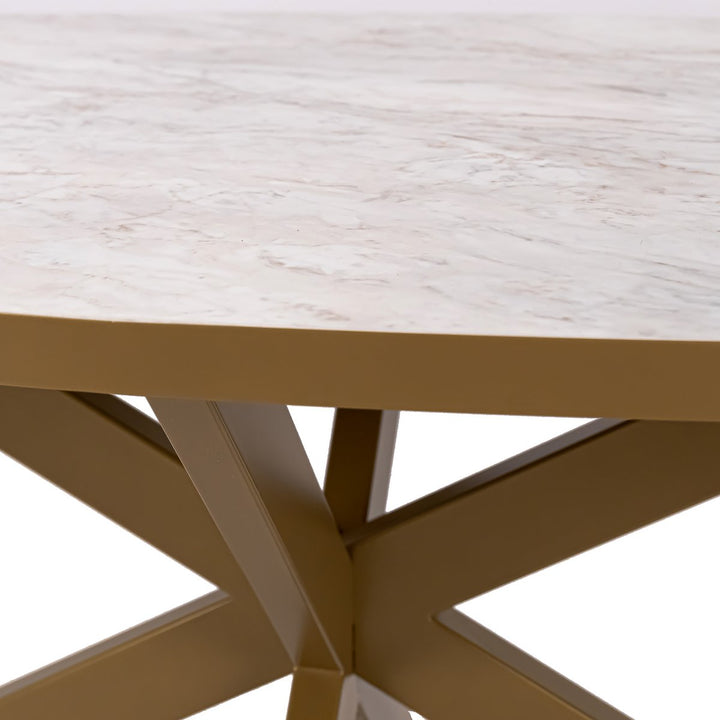 Stalux Dining Table Mees Gold/Marble