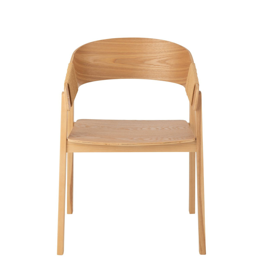 J-Line Chair Naga Ash Wood Natural