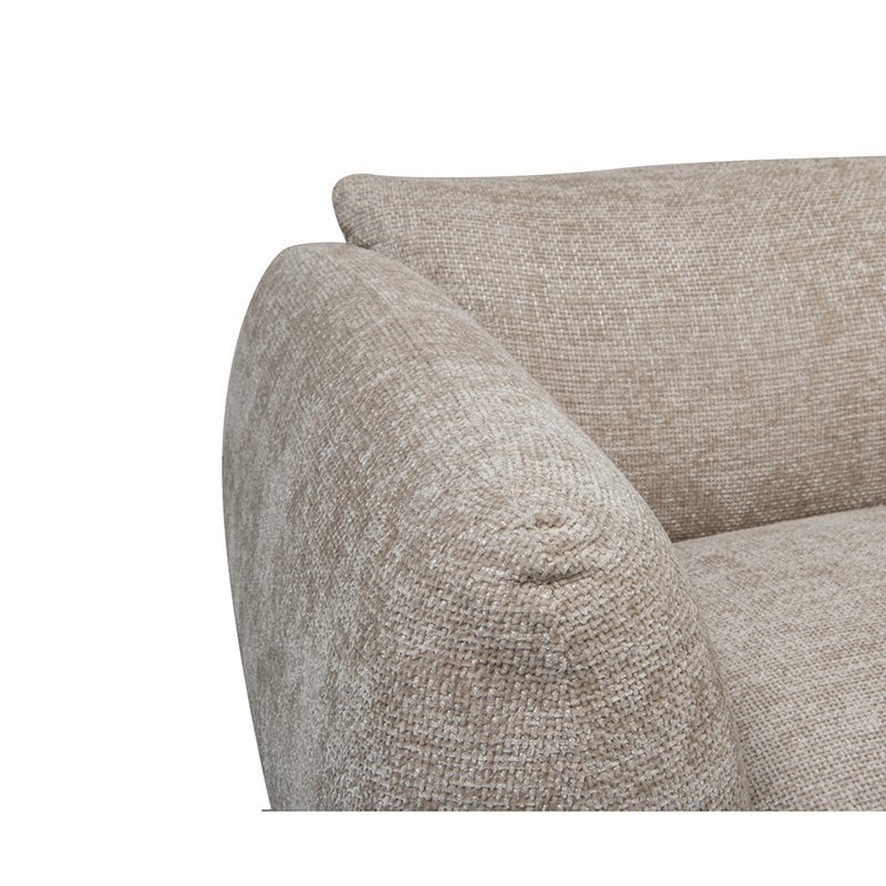 Sofa Amsterdam 6-Sitzer Ecksofa + Ottomane Sofa Latte