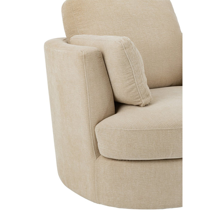 J-Line Swivel armchair Swiv Poplar wood Beige