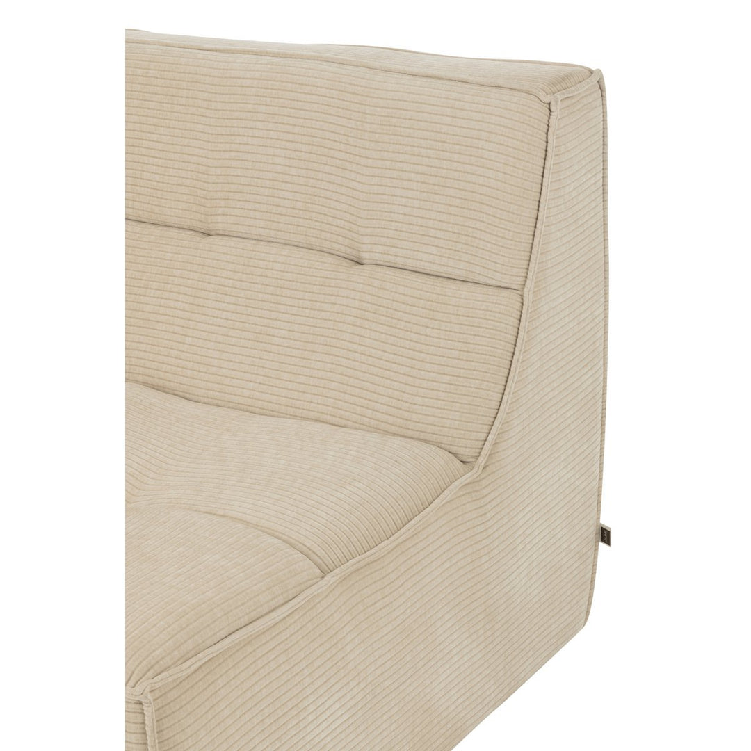 J-Line Ecksitzgitter Pappelholzschaum Beige 