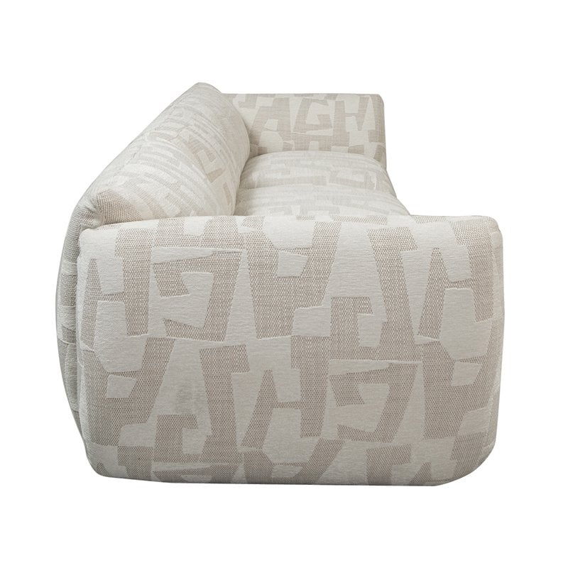 Sofa Amsterdam 4 Seater White Glyphs