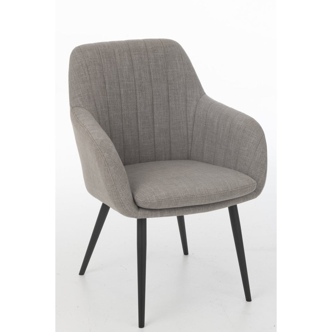 J-Line Chair Miles Steel Foam Grey