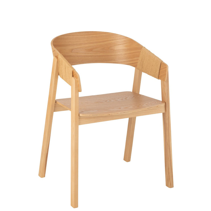 J-Line Chair Naga Ash Wood Natural