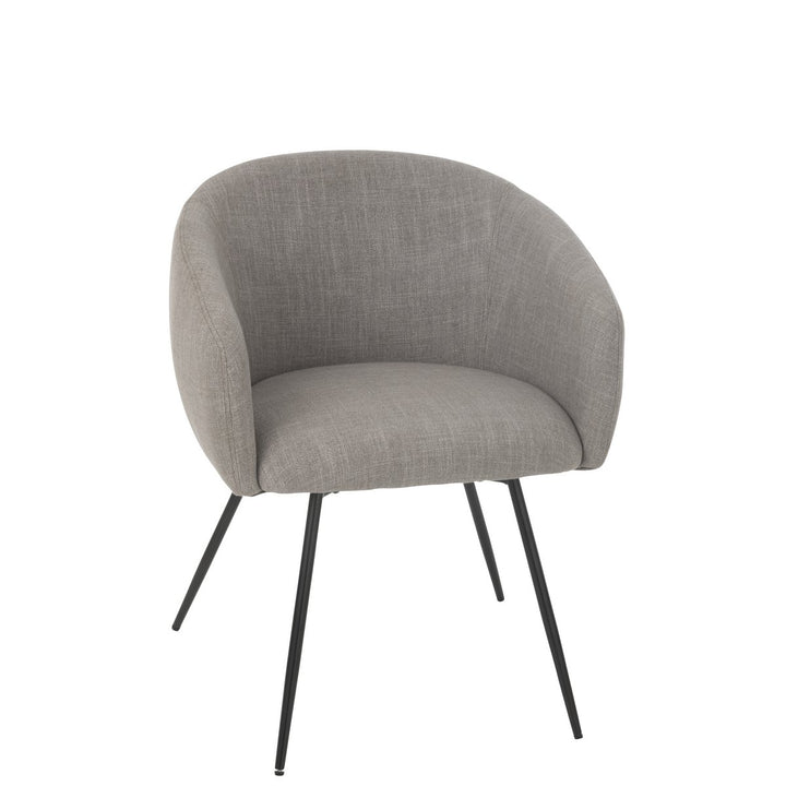 J-Line Chair Wales Steel Foam Grey