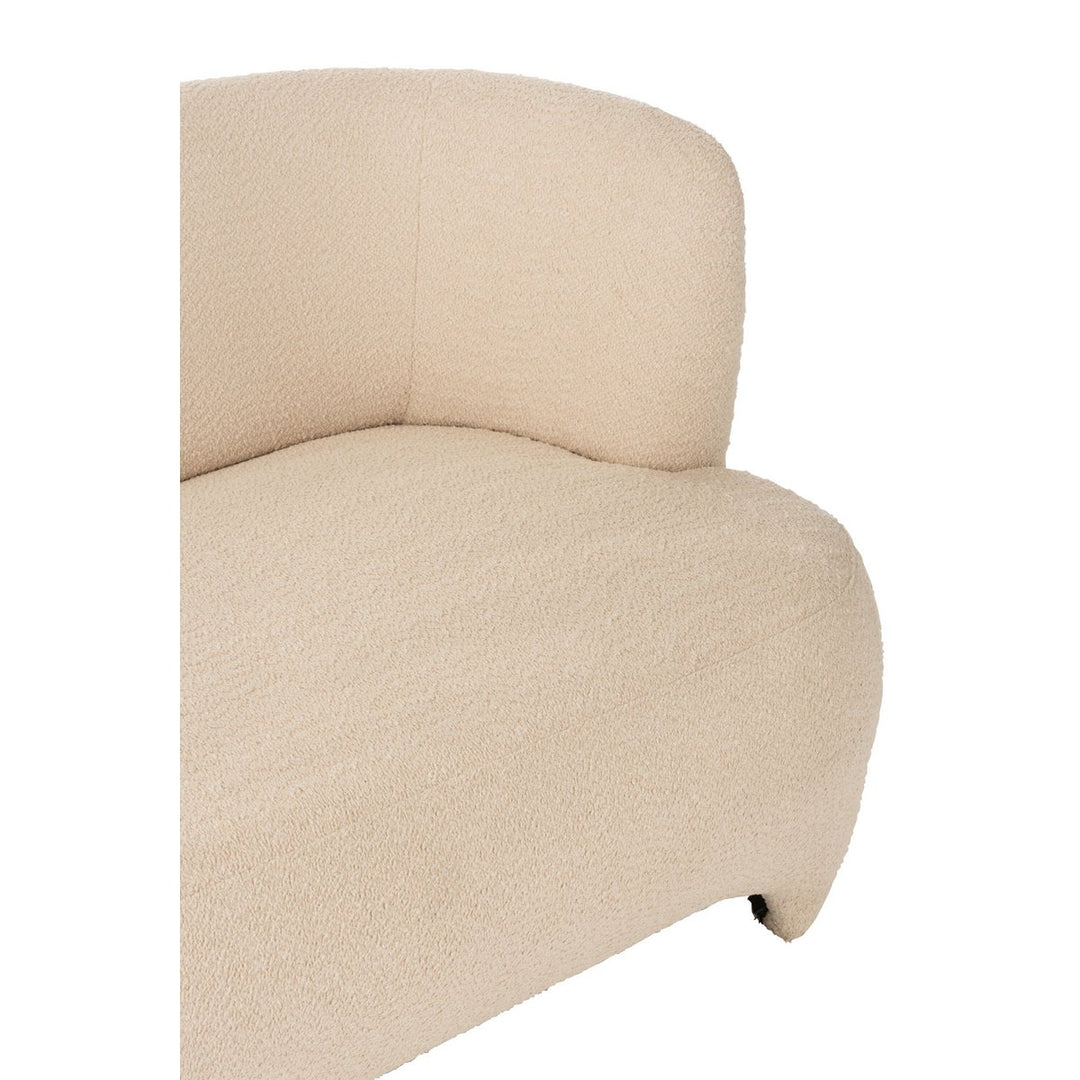 J-Line Sofa 3-Zits Gebreid Textiel Hout