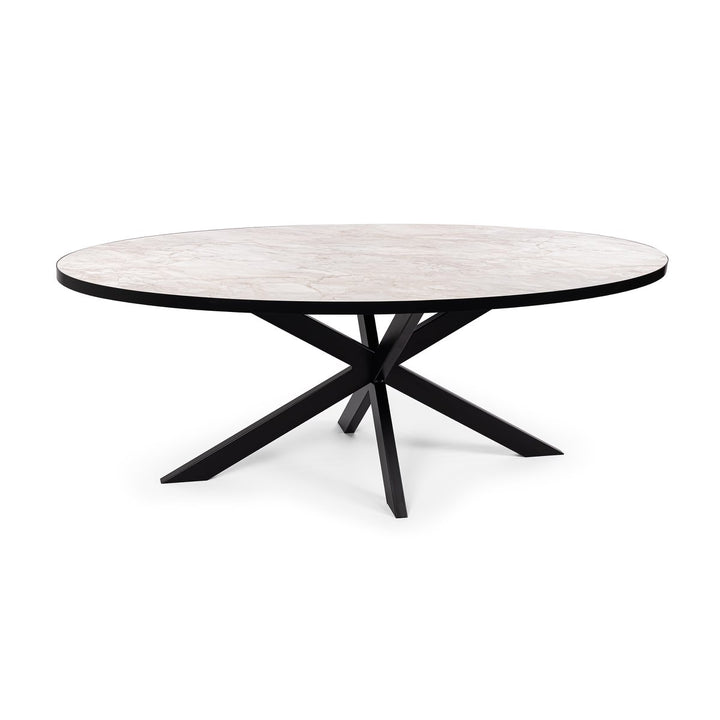 Stalux Dining table Mees Black/Marble