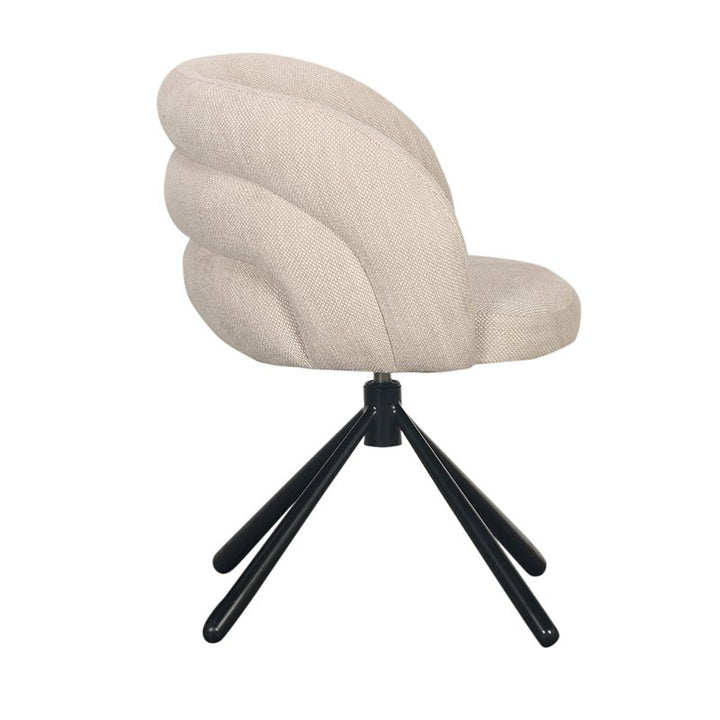 Set 2x Pebble Rotating Chair Beige