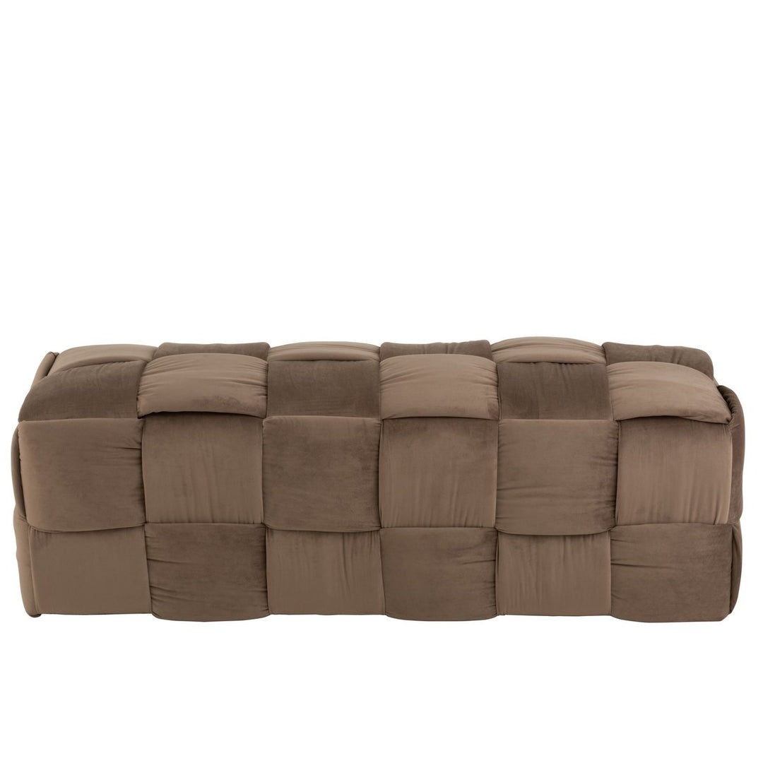 J-Line Pouf 3-Personen Braun