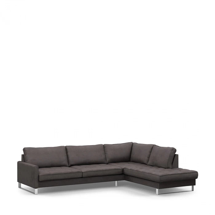 Chaise Longue Bank Rechts West Houston Noir