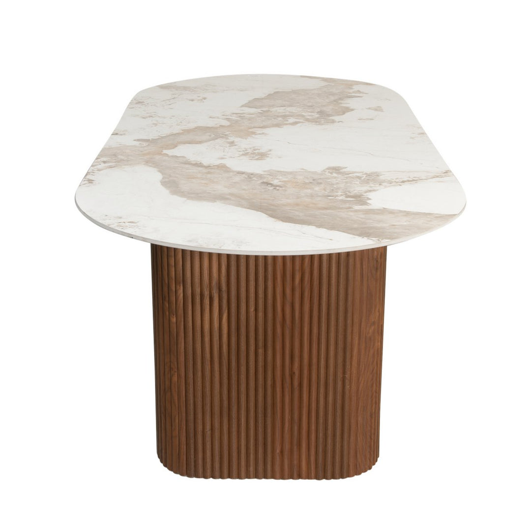 Urban Chic Dining Table Ceramic Marble