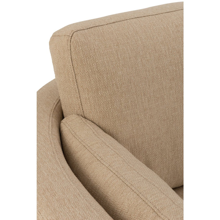 J-Line Lounge chair Swiv Wood/Textile Beige