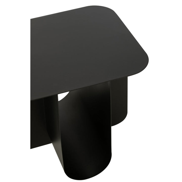 J-Line Side Table Square Metal Black