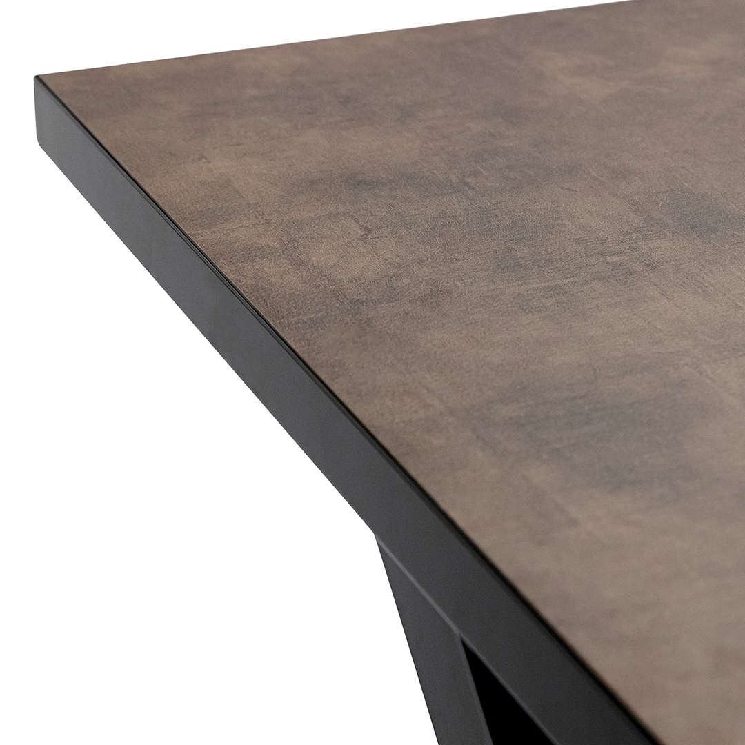 Stalux Eettafel Roos Zwart/Bruin